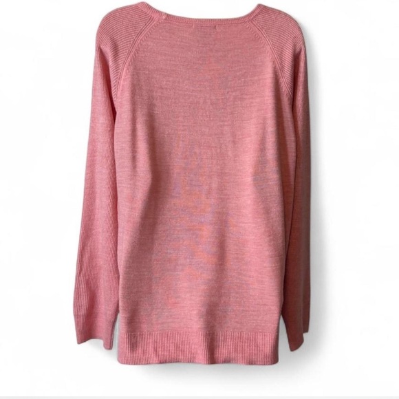 Pink Sweet Romeo Ribbed Raglan Sleeve Sweater - Picture 3 of 8
